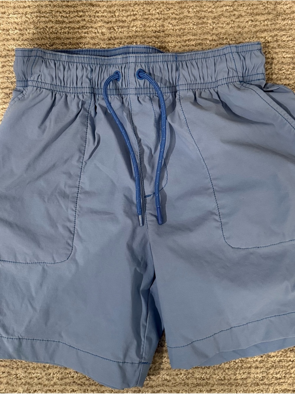Crewcuts Pale Blue Elastic Waist Swim Shorts - Picture 1 of 3